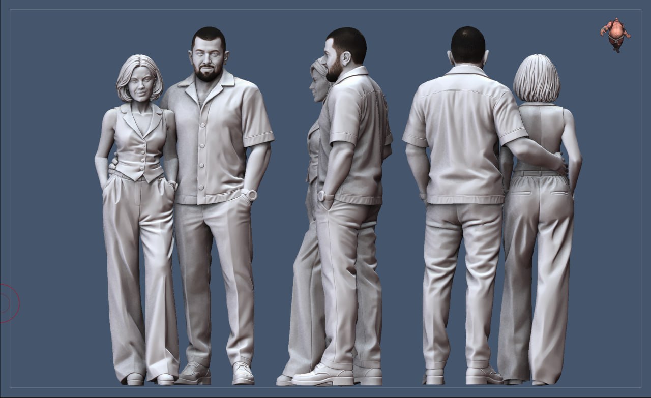 Реалістична 3D-модель — пара